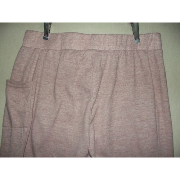 Bobbie Brooks Pants Womens 3X Jogger Pink heather High Rise cozy knit sweatpants - Picture 8 of 14
